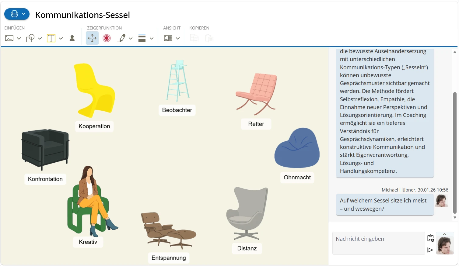 Tool Kommunikations-Sessel